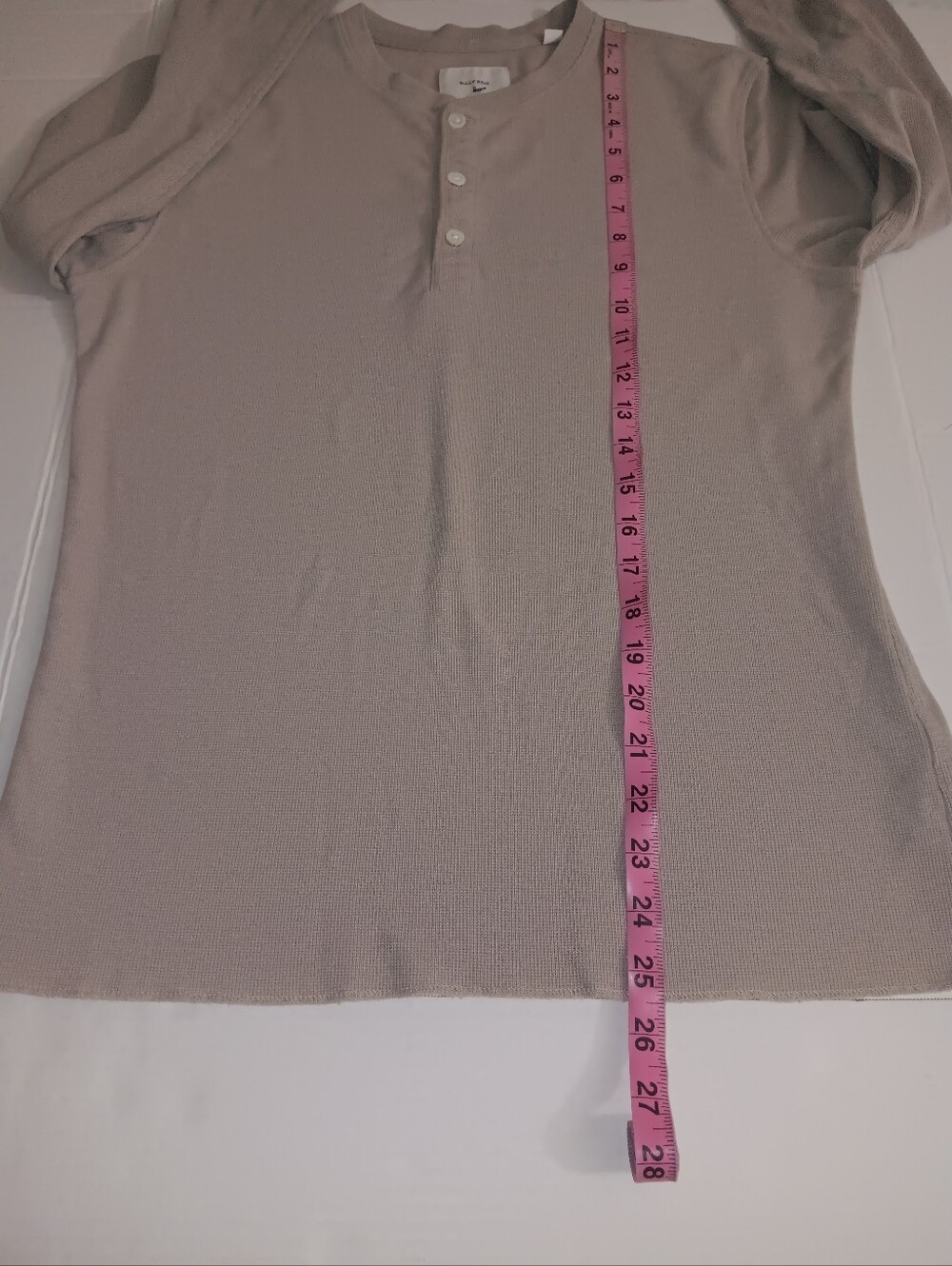 BILLY REID MINI WAFFLE HENLEY MID-WEIGHT SMALL TOP/SHIRT - Picture 5 of 9